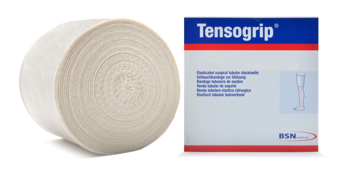 Tensogrip elastisch buisverband wit E - knie